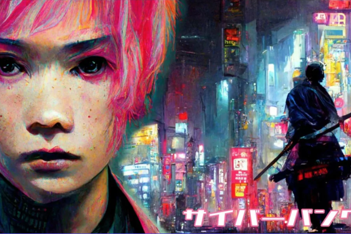 Couverture de Cyberpunk : Momotarô, édition Shinchosha